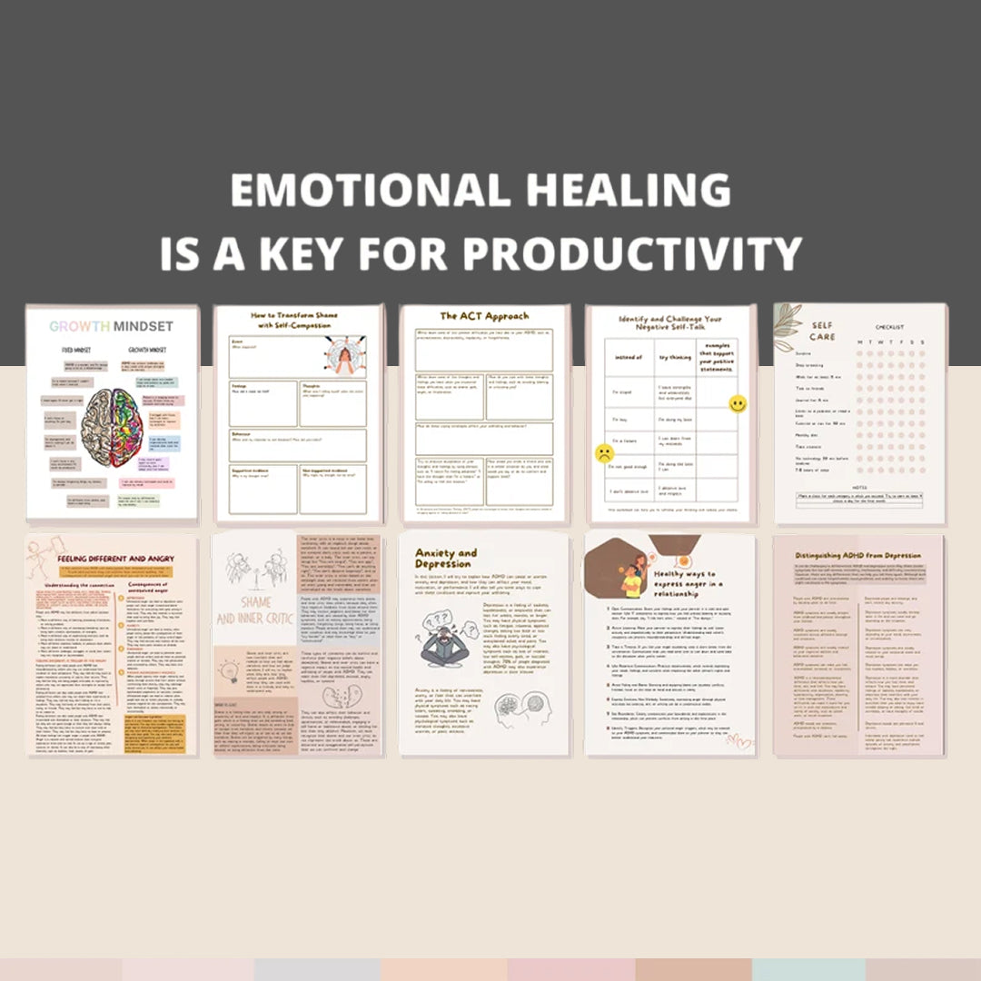 The ADHD Daily Survival Toolbox, Todo Lists, Organization Hacks, Declutter Challenges & Habit Trackers for Adhd Adults & Adhd Teens