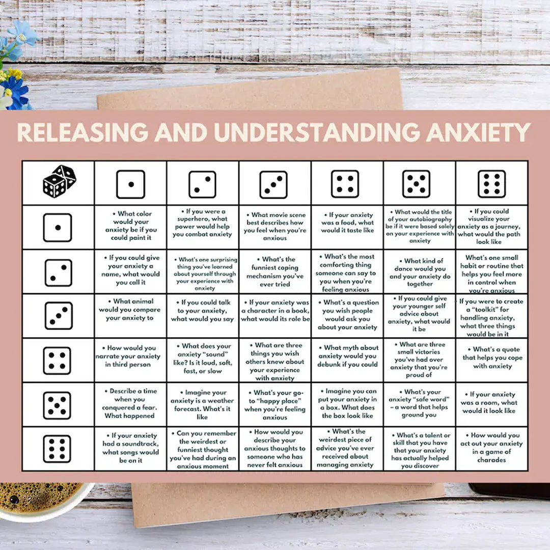 School Counseling Dice Game for Teens & Tweens Group Therapy, Coping Skill Exploration Therapy Questions for Anxiety, Depression and More