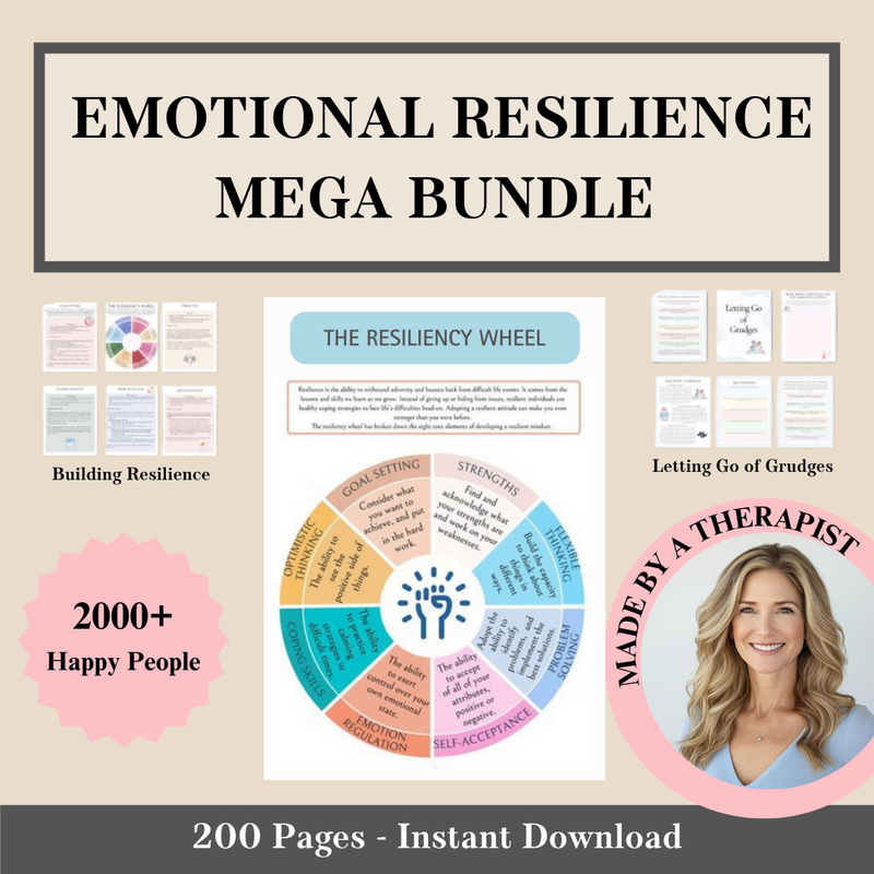 Emotional Resilience Mega Bundle, Self-Identity, Values, and Beliefs