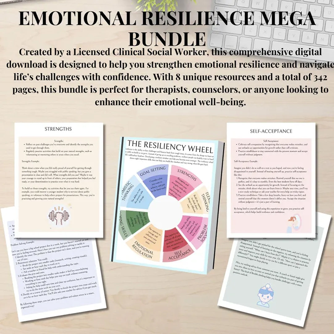 Emotional Resilience Mega Bundle, Self-Identity, Values, and Beliefs