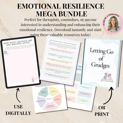 Emotional Resilience Mega Bundle, Self-Identity, Values, and Beliefs