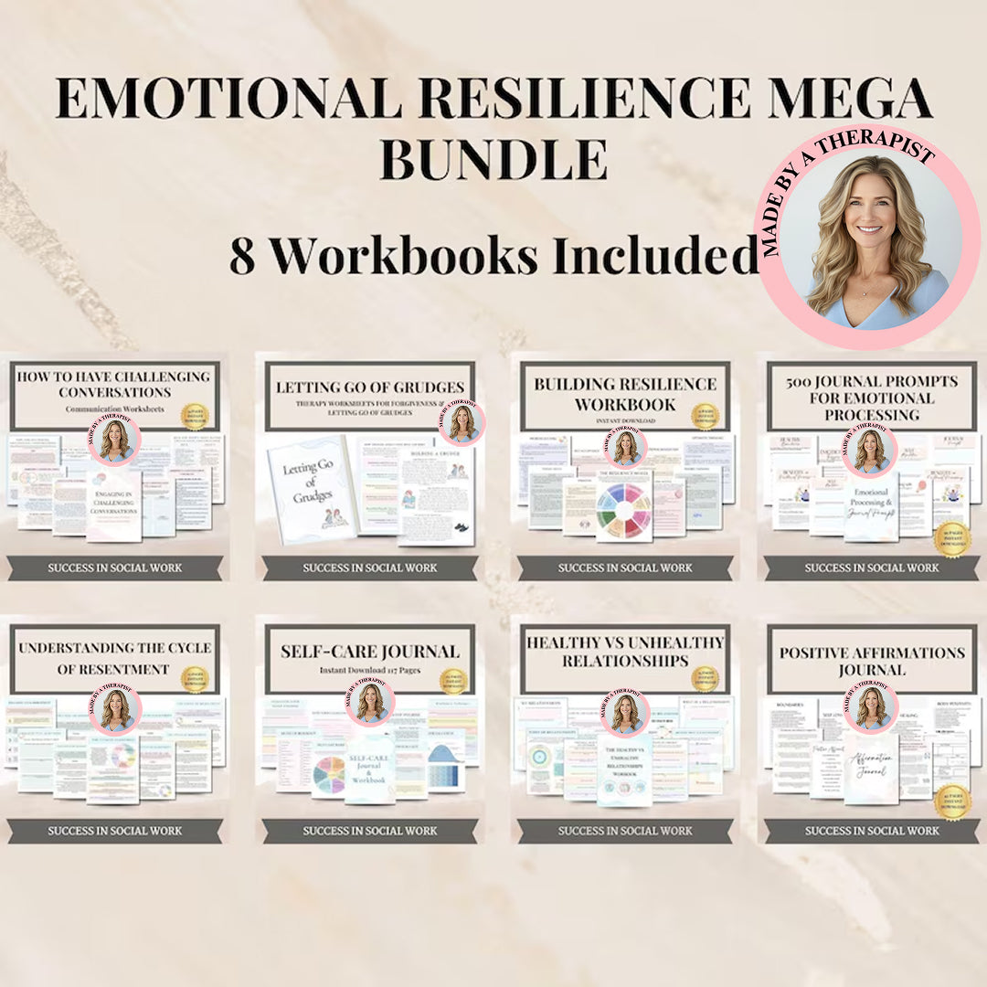 Emotional Resilience Mega Bundle, Self-Identity, Values, and Beliefs