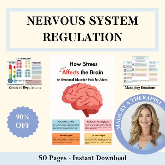 Nervous System Regulation, Emotional Regulation Skills, Window of Tolerance